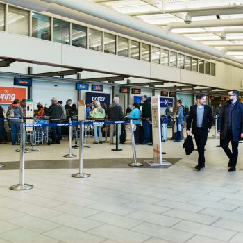 The check in counters