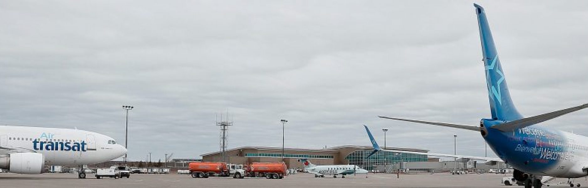 Aircrafts on the airport apron