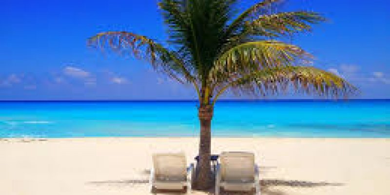 Vacation at a beach getaway