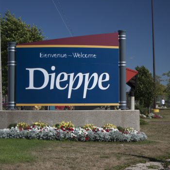 Welcome sign to Dieppe