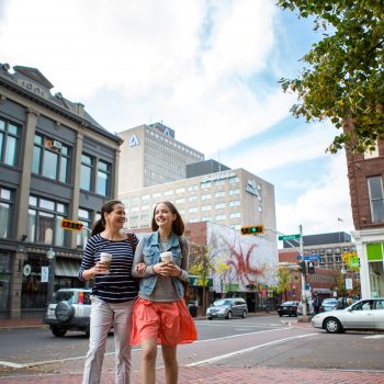 Downtown shopping area of Moncton