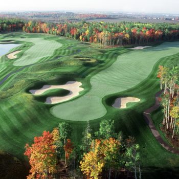 Aerial photo of the Royal Oaks Golf course in Moncton