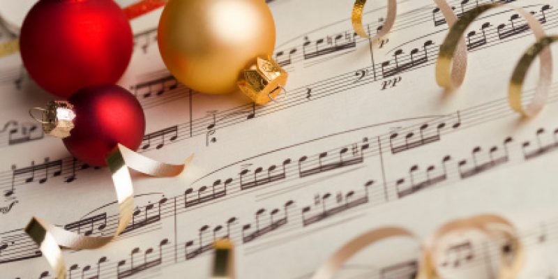 Music Sheets and Holiday Ornaments