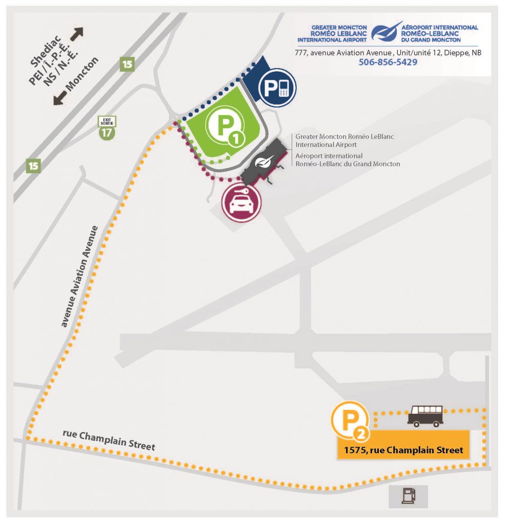 Parking – Greater Moncton Roméo LeBlanc International Airport